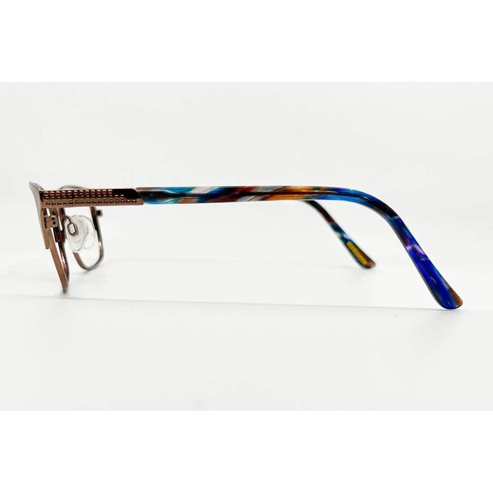 Via Spiga Eyeglass Frames Womens Brown Tazia 560 Cat Eye Metal 53-16-135